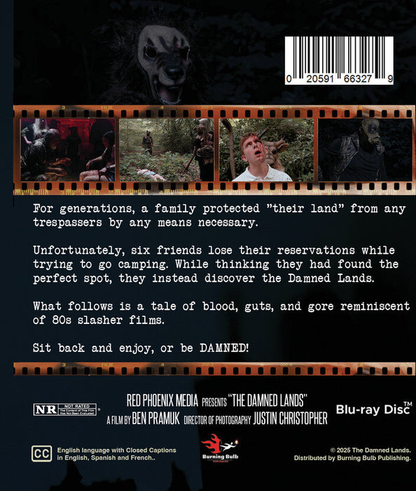 The Damned Lands (MOD) (BluRay Movie) - back cover art