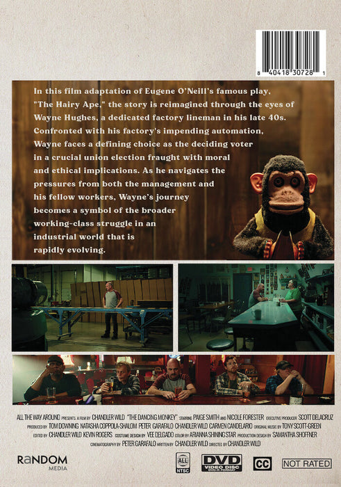 The Dancing Monkey (MOD) (DVD Movie) - back cover art