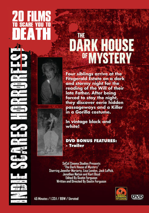 The Dark House of Mystery (MOD) (DVD Movie) - back cover art