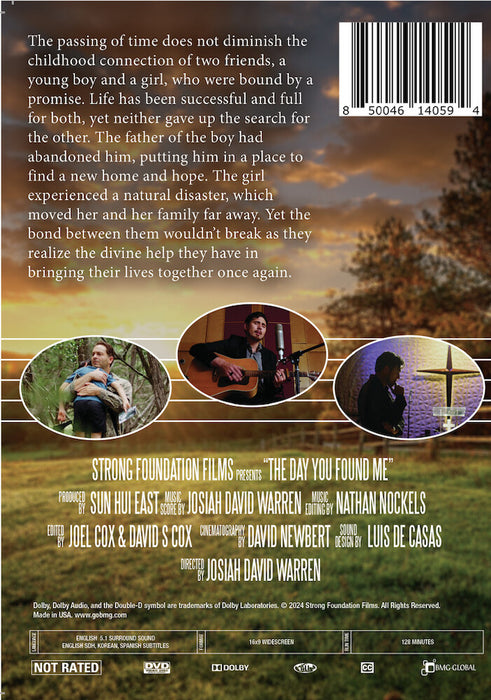 The Day You Found Me (MOD) (DVD Movie) - back cover art