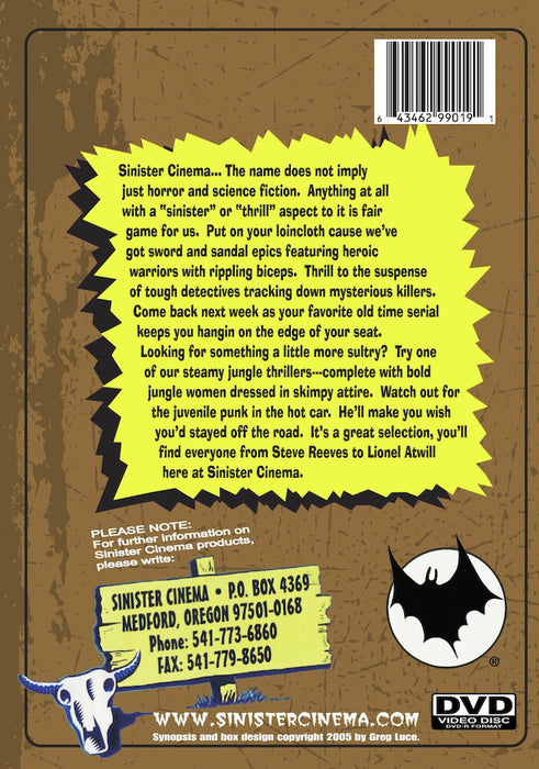 The Dead Eyes of London Anamorphic Widescreen (MOD) (DVD Movie) - back cover art