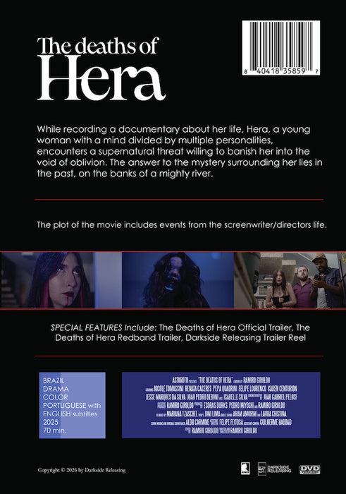The Deaths of Hera (MOD) (DVD Movie) - back cover art