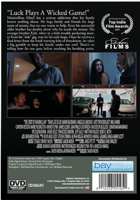 The Debt Of Maximillian (MOD) (DVD Movie) - back cover art