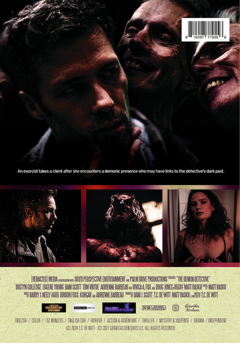 The Demon Detective (MOD) (DVD Movie) - back cover art
