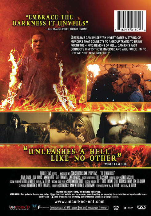 The Demonologist (MOD) (DVD Movie) - back cover art