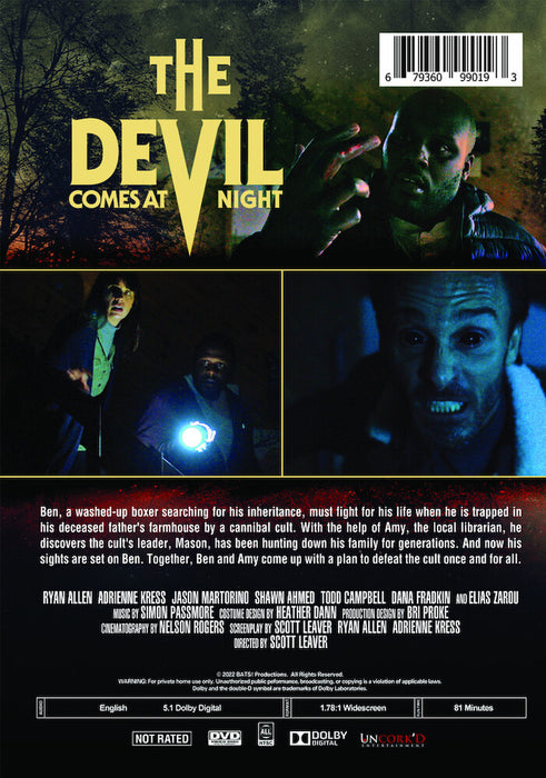 The Devil Comes at Night (MOD) (DVD Movie) - back cover art