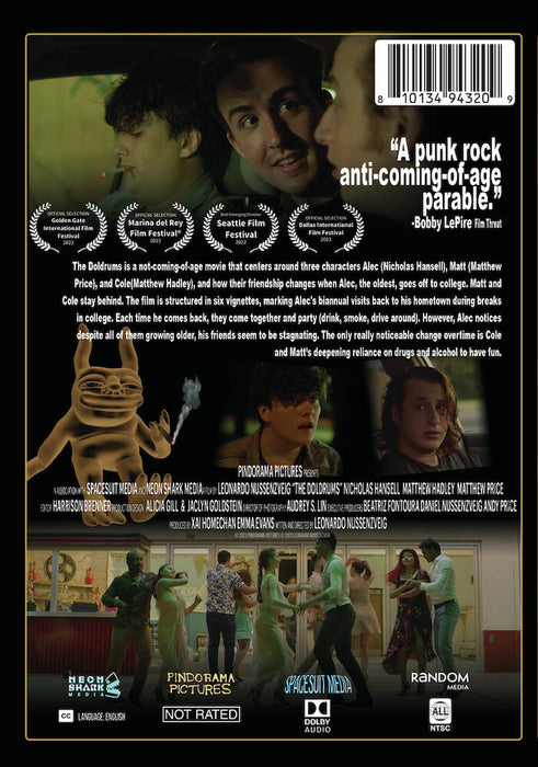 The Doldrums (MOD) (DVD Movie) - back cover art