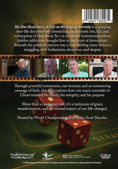 The Don Reed Story (MOD) (DVD Movie) - back cover art
