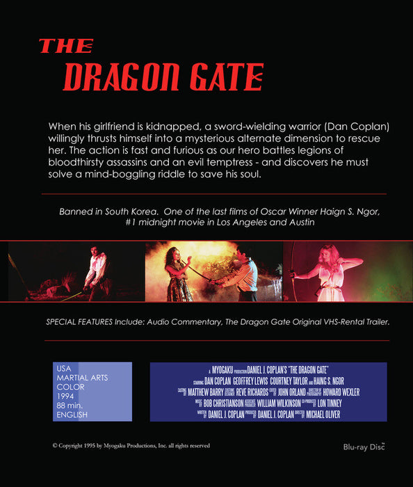 The Dragon Gate (MOD) (BluRay Movie) - back cover art