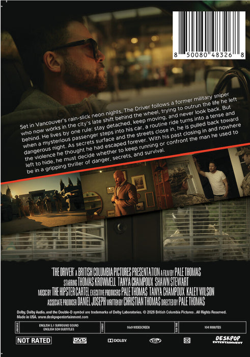 The Driver (MOD) (DVD Movie) - back cover art