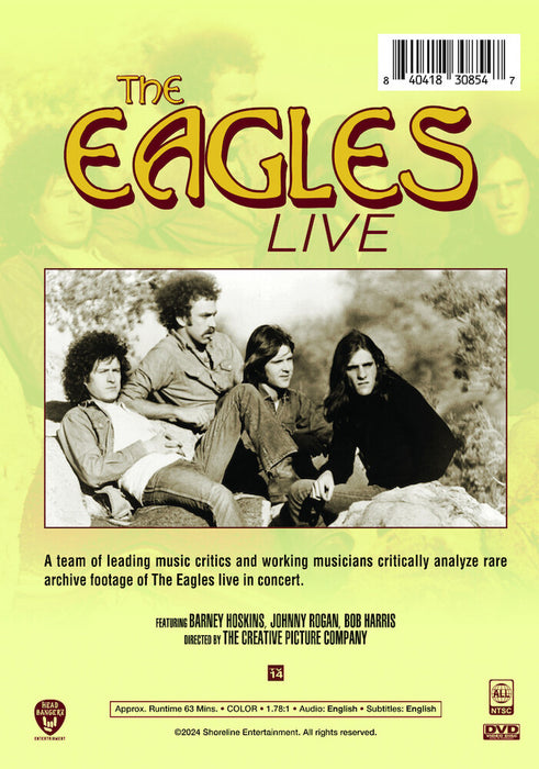 The Eagles: Live (MOD) (DVD Movie) - back cover art
