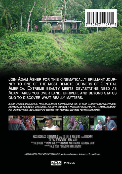 The Edge of Adventure with Adam Asher: Nicaragua (MOD) (DVD Movie) - back cover art