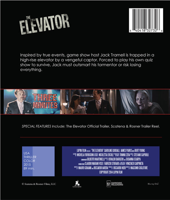 The Elevator (MOD) (BluRay Movie) - back cover art