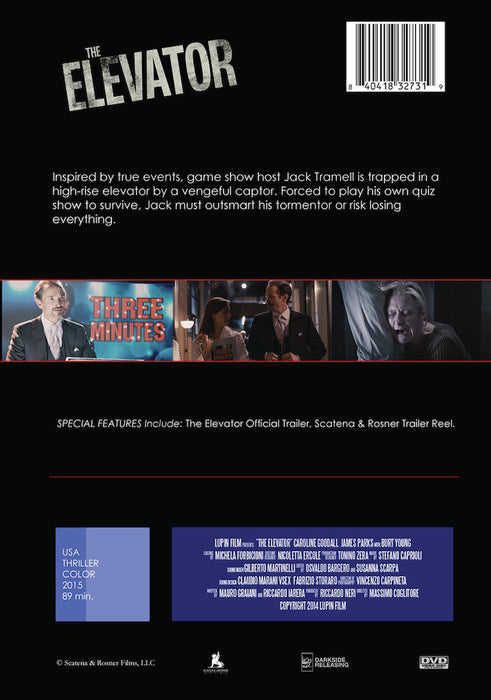 The Elevator (MOD) (DVD Movie) - back cover art