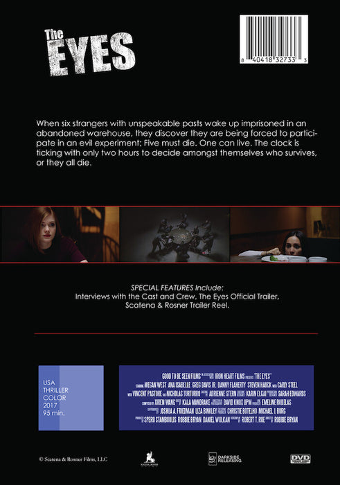 The Eyes (MOD) (DVD Movie) - back cover art