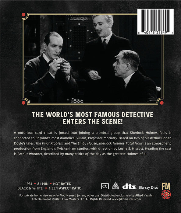 The Fatal Hour (1931) (MOD) (BluRay Movie) - back cover art