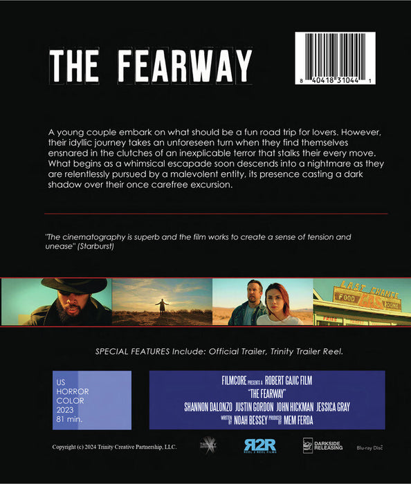 The Fearway (MOD) (BluRay Movie) - back cover art