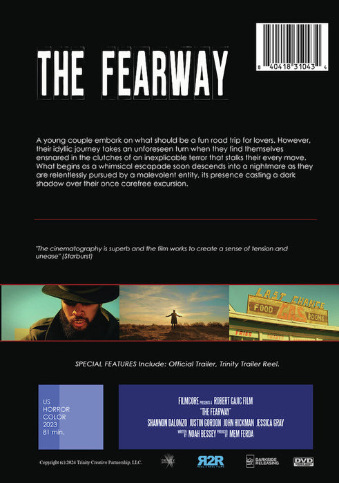 The Fearway (MOD) (DVD Movie) - back cover art