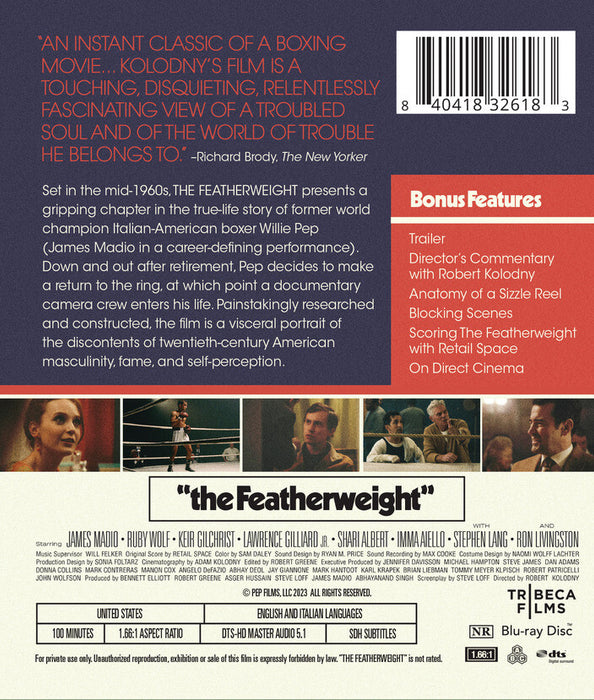The Featherweight (MOD) (BluRay Movie) - back cover art