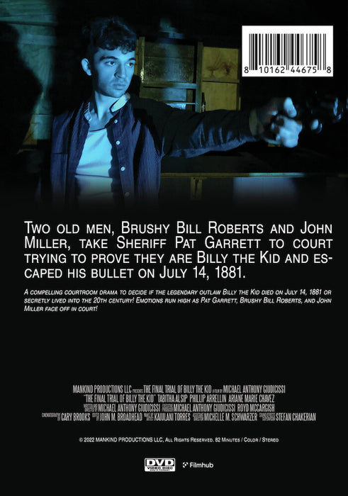 The Final Trial of Billy the Kid (MOD) (DVD Movie) - back cover art