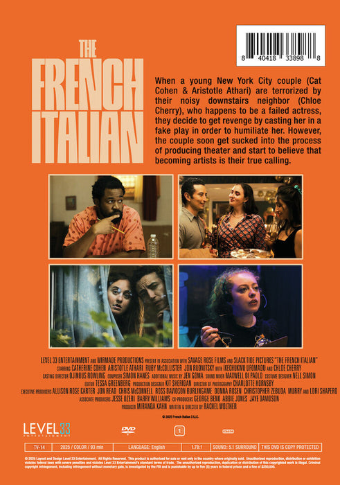 The French Italian (MOD) (DVD Movie) - back cover art