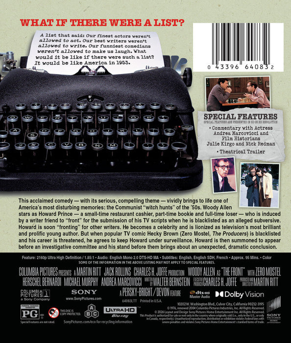 The Front (1976) (MOD) (4K UHD MOVIE) image 2