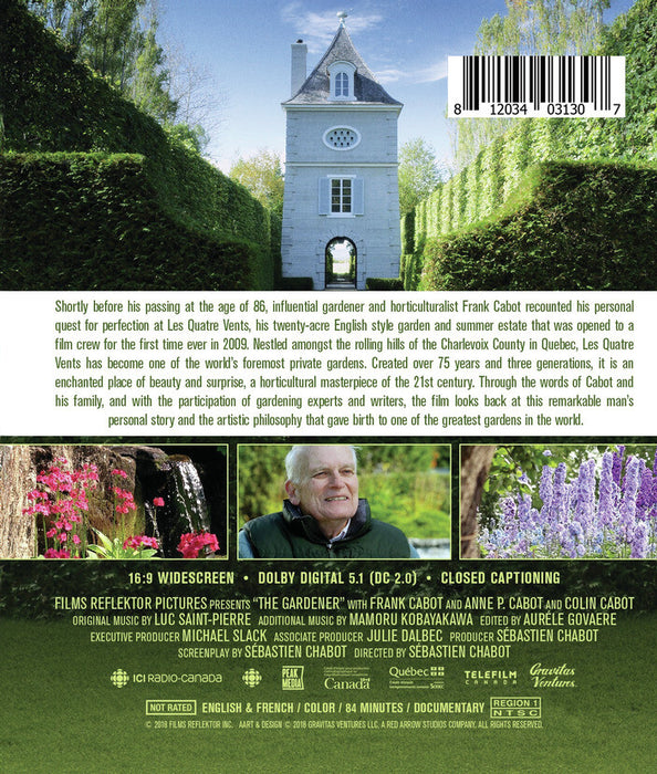 The Gardener (MOD) (BluRay Movie) - back cover art