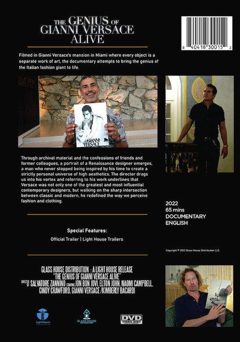The Genius of Gianni Versace Alive (MOD) (DVD Movie) - back cover art
