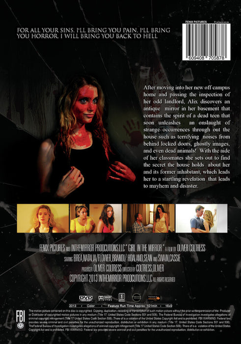 The Girl in the Mirror (MOD) (DVD Movie) - back cover art