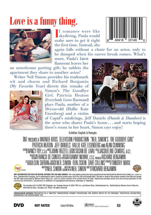 The Goodbye Girl (2004) (MOD) (DVD Movie) - back cover art