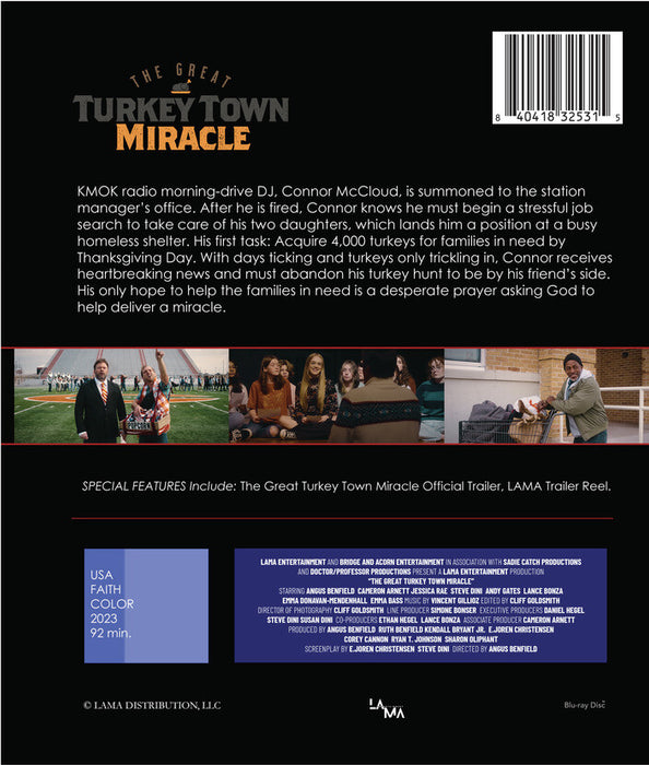 The Great Turkey Town Miracle (MOD) (BluRay Movie) - back cover art