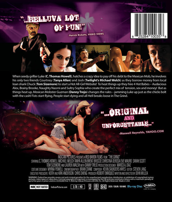 The Grind (MOD) (BluRay Movie) - back cover art