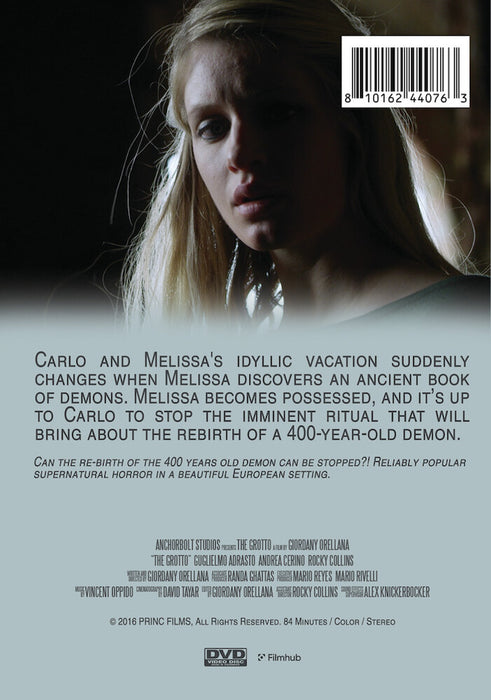 The Grotto (MOD) (DVD Movie) - back cover art
