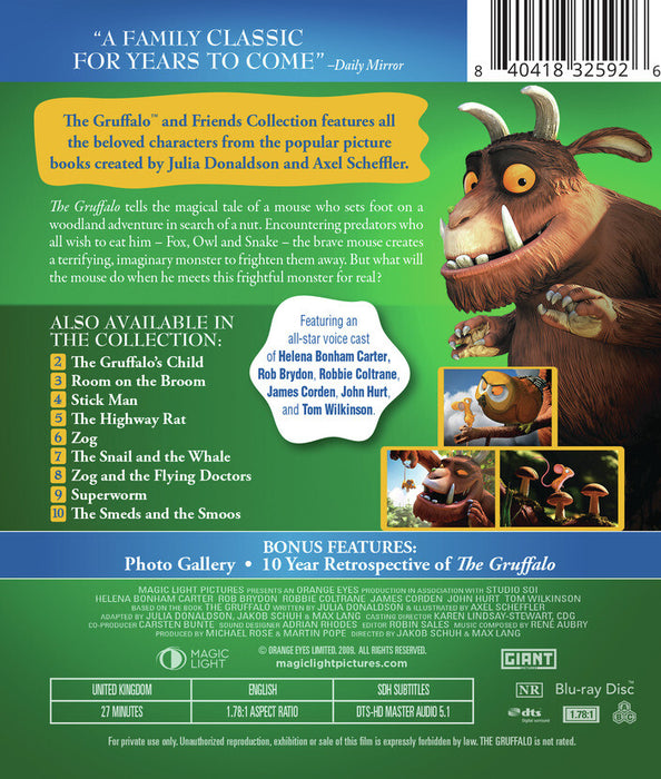 The Gruffalo (MOD) (BluRay Movie) - back cover art
