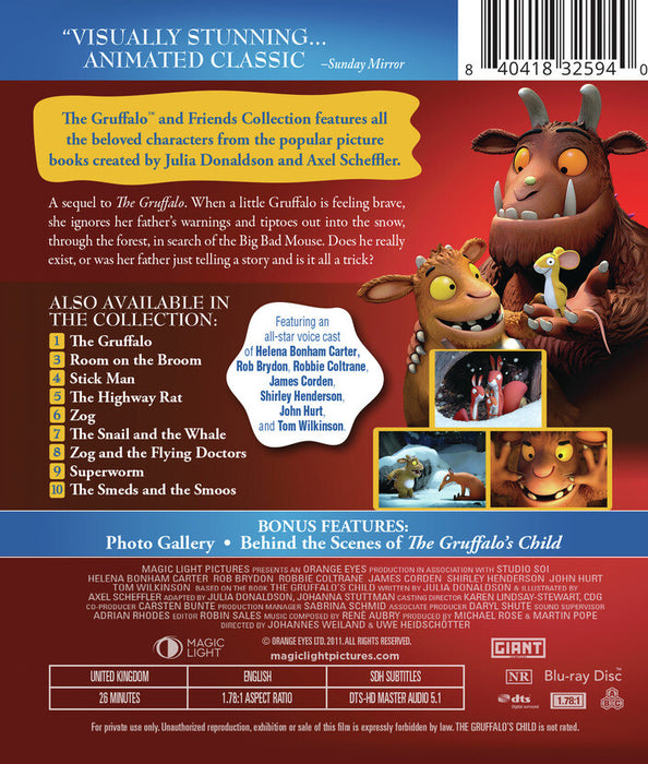 The Gruffalo's Child (MOD) (BluRay Movie) - back cover art