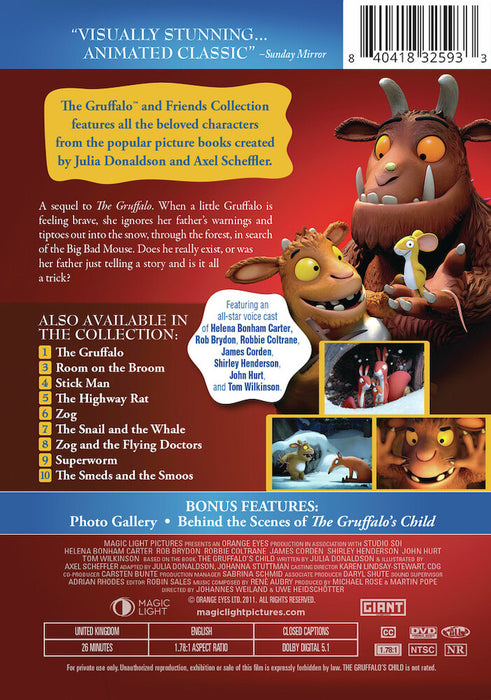 The Gruffalo's Child (MOD) (DVD Movie) - back cover art