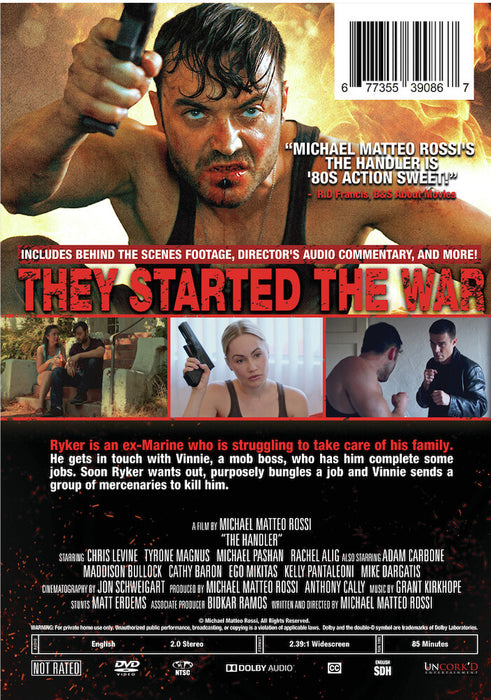 The Handler (MOD) (DVD Movie) - back cover art