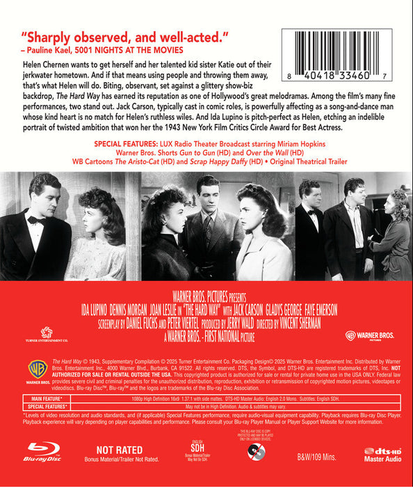 The Hard Way (MOD) (BluRay Movie) - back cover art