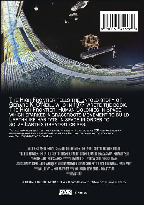 The High Frontier: The Untold Story of Gerard K. O'Neill (MOD) (DVD Movie) - back cover art