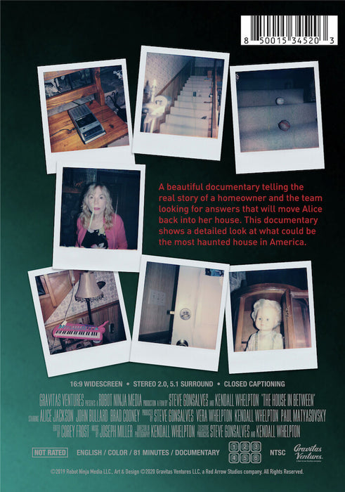 The House in Between (MOD) (DVD Movie) - back cover art