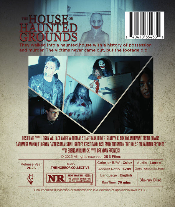 The House on Haunted Grounds (MOD) (BluRay Movie) - back cover art