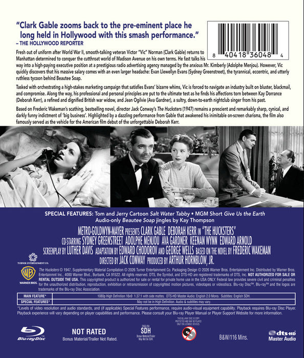 The Hucksters (MOD) (BluRay Movie) - back cover art