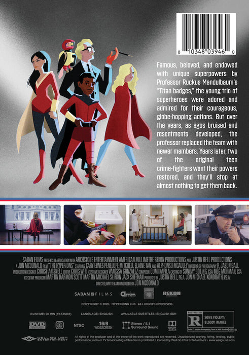 The Hyperions (MOD) (DVD Movie) - back cover art