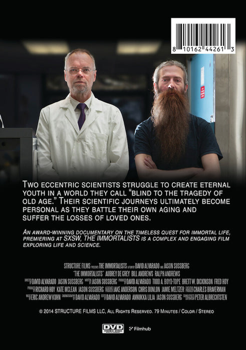 The Immortalists (MOD) (DVD Movie) - back cover art