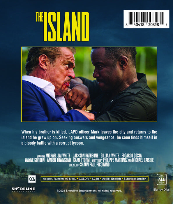 The Island (MOD) (BluRay Movie) - back cover art