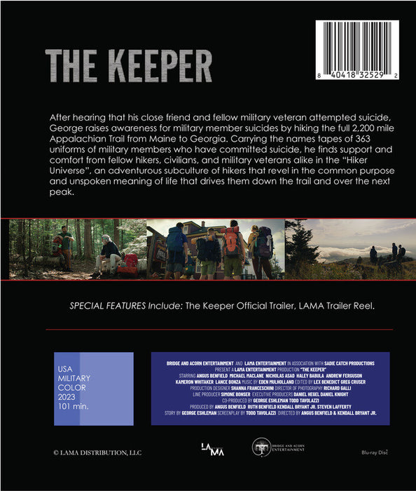 The Keeper (MOD) (BluRay Movie) - back cover art