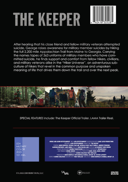 The Keeper (MOD) (DVD Movie) - back cover art