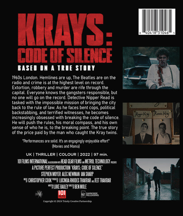 The Krays: Code of Silence (MOD) (BluRay Movie) - back cover art