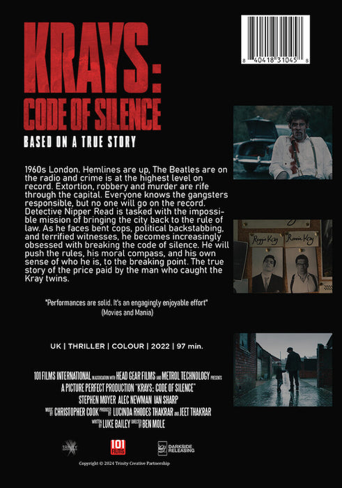 The Krays: Code of Silence (MOD) (DVD Movie) - back cover art