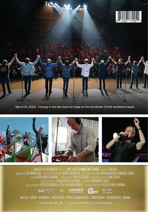 The Last Band on Stage (MOD) (DVD Movie) - back cover art